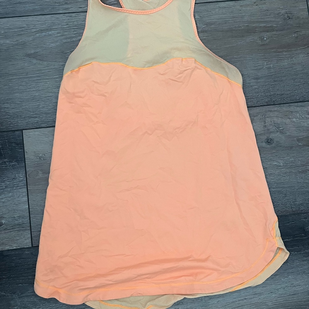 Lululemon Peach and Cream Sleeveless Top
